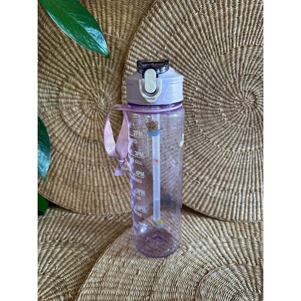10” pink water bottle